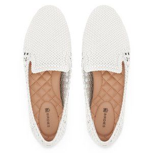 BIRDIES The Starling Woven Loafers White 8